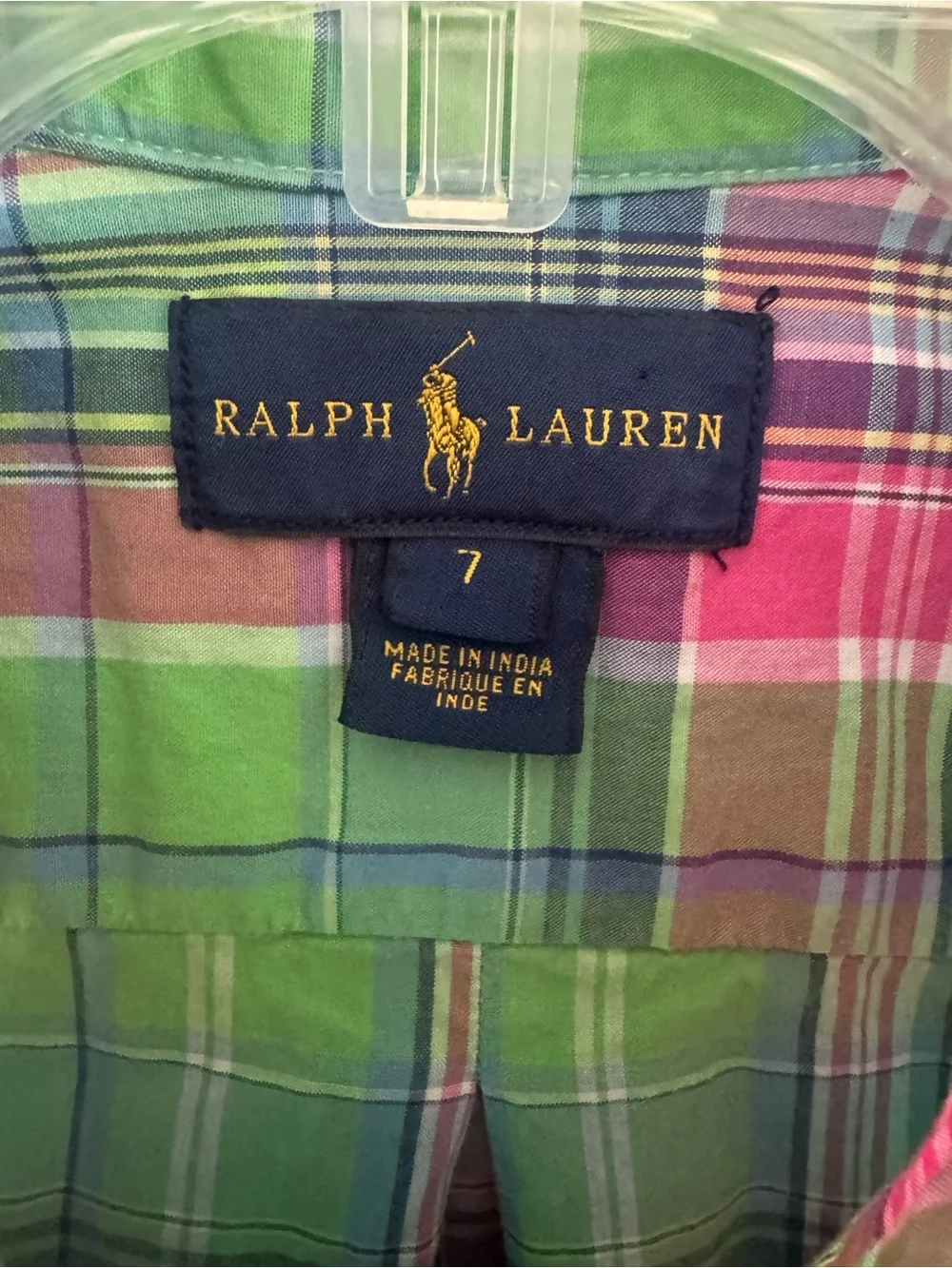 RALPH LAUREN kids Plaid Button-Down Shirt in Multicolor